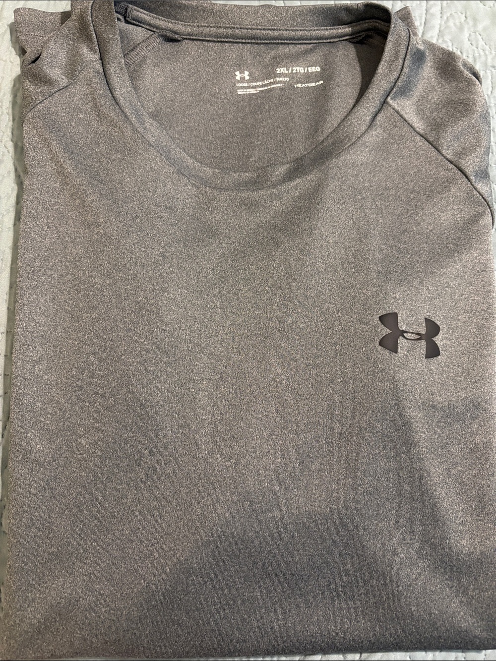 Under Armour Men’s Charcoal Heather Short Sleeve Performance Tee